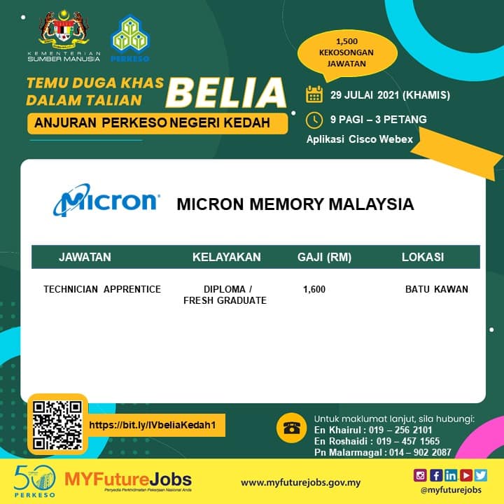 1500 Kekosongan Jawatan Di Temuduga Khas Belia. Daftar Sekarang & Terima Insentif RM1,000 Jika Layak