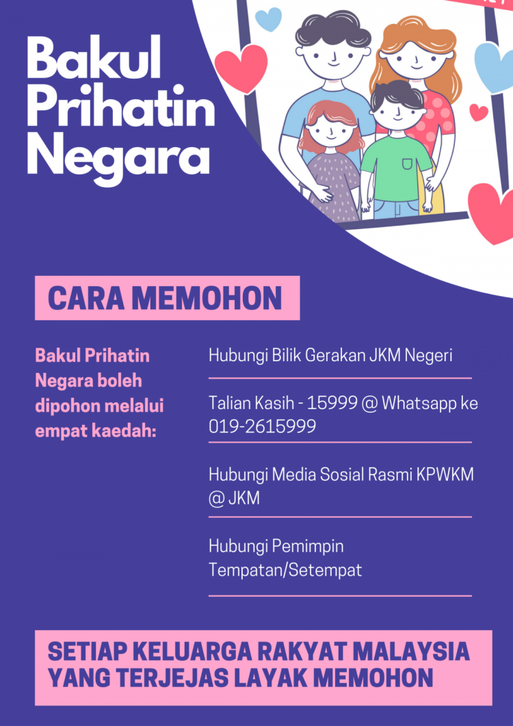 Cara Mohon Bakul Prihatin Negara JKM Terbuka Untuk Setiap Keluarga Terkesan