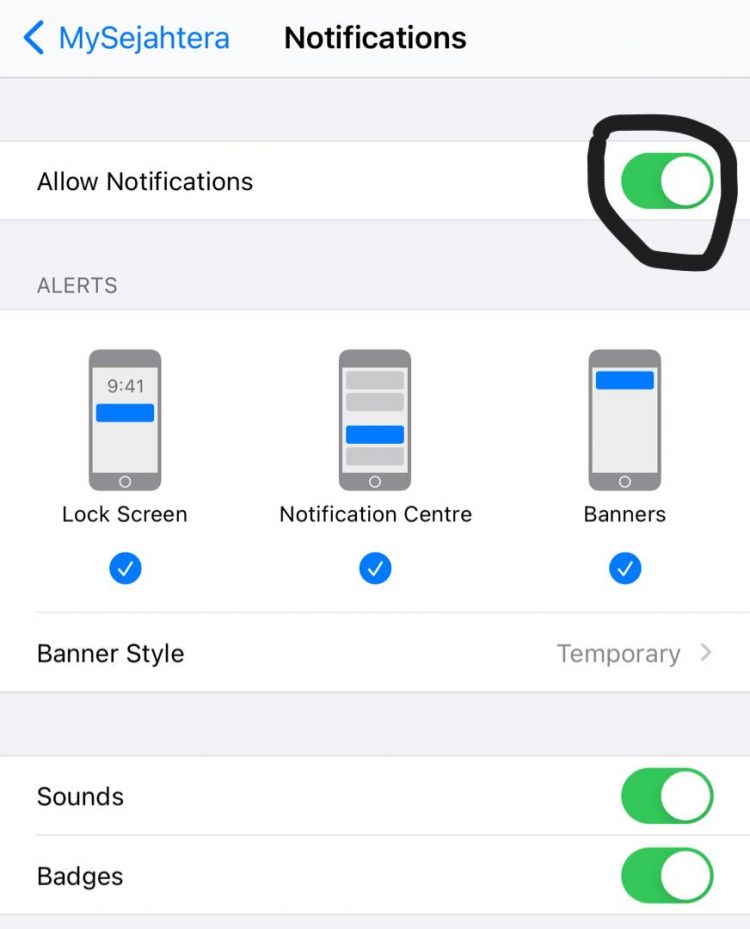 Alert Dengan Temu Janji Vaksin Di MySejahtera. Ini Cara Aktifkan "Push Notification"