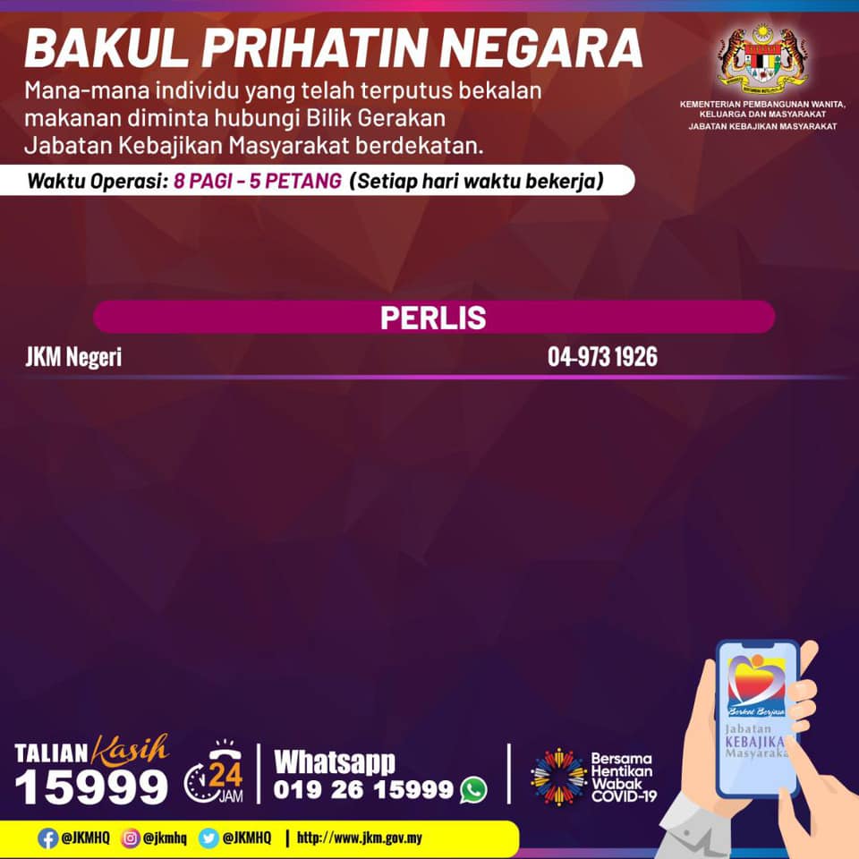 Cara Mohon Bakul Prihatin Negara JKM Terbuka Untuk Setiap