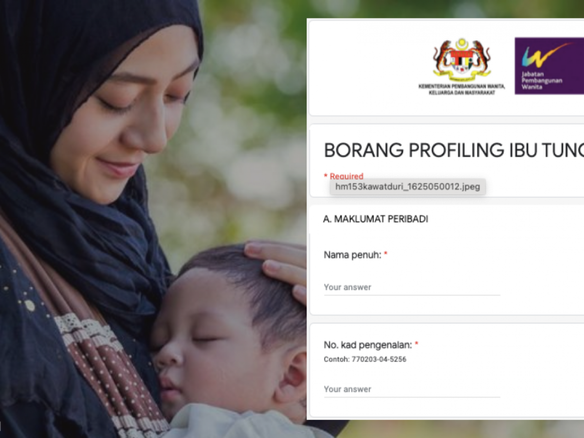 Borang Profiling Ibu Tunggal 2021 Jpw Perlu Diisi Untuk Kemudahan Bantuan Ibu Tunggal Edu Bestari