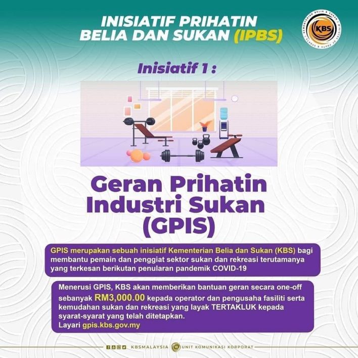 Cara Mohon Geran Prihatin Industri Sukan (GPIS) RM3,000 Buat Penggiat Sektor Sukan & Rekreasi