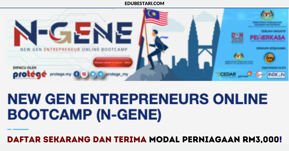 Daftar N-Gene: Program Latihan Asas Keusahawanan Buat Graduan & Belia, Modal RM3,000 Diberi
