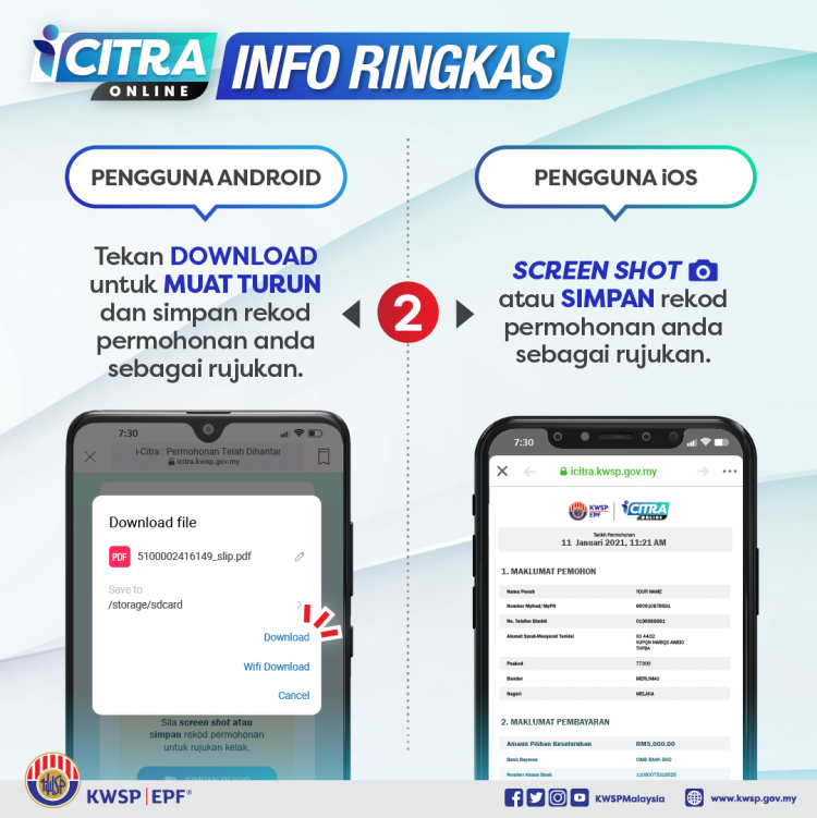 Macam Mana Nak Tahu Permohonan I-Citra Telah Berjaya Dihantar? Ini Penjelasan KWSP