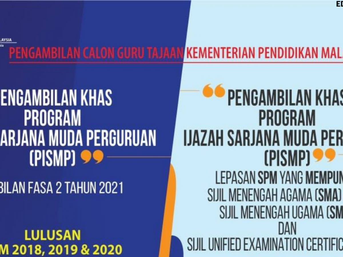 Pengambilan Khas IPG Program Ijazah Sarjana Muda Perguruan (PISMP 