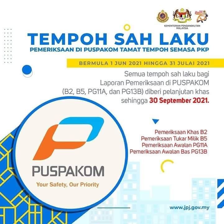 Senarai Pelanjutkan Khas Urusniaga JPJ Bagi Yang Terkesan Dalam Tempoh PKP 3.0