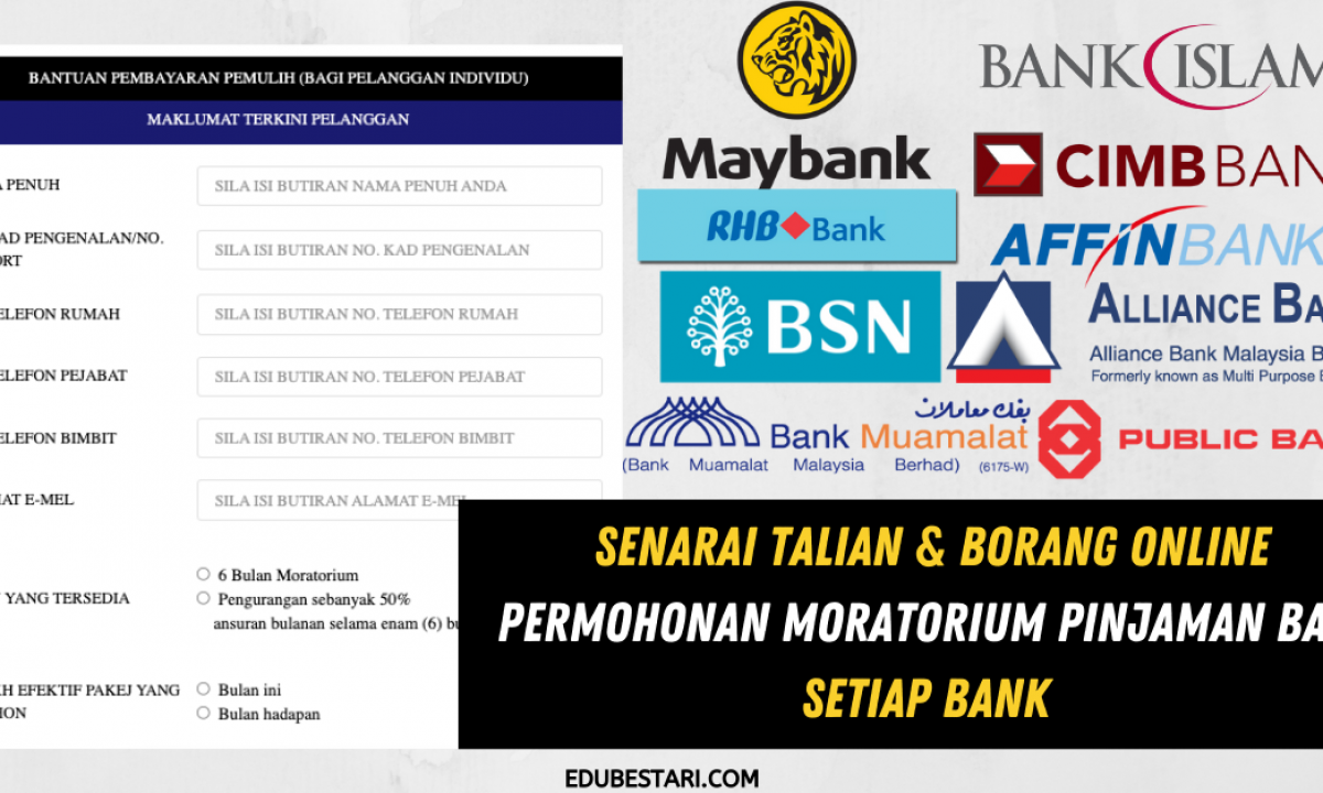 E borang moratorium bank islam