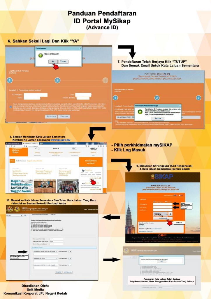 Senarai 38 Urusan JPJ Yang Boleh Dibuat Online. Lebih Mudah, Ini Cara Daftar MySikap