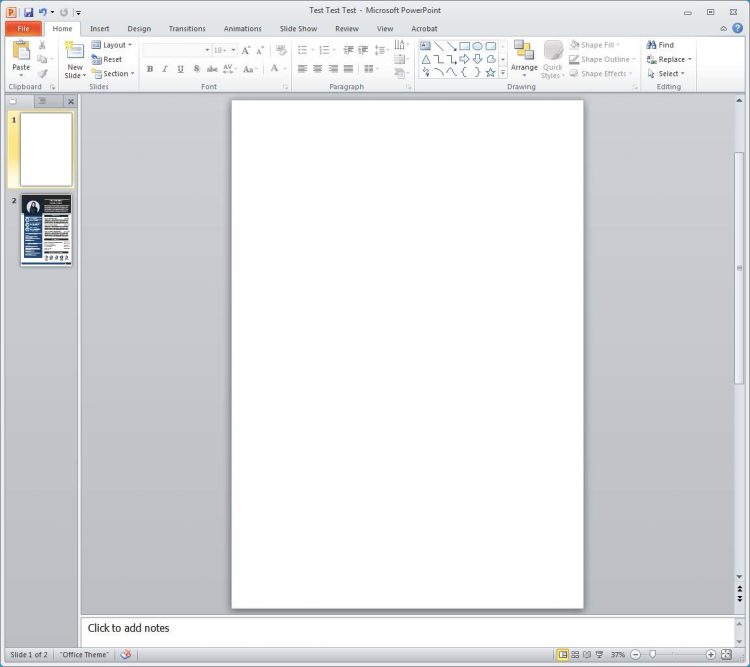 Bukak blank page. Saya biasa guna sizing A4 je. Caranya, tekan Design > Page Setup > Pilih size