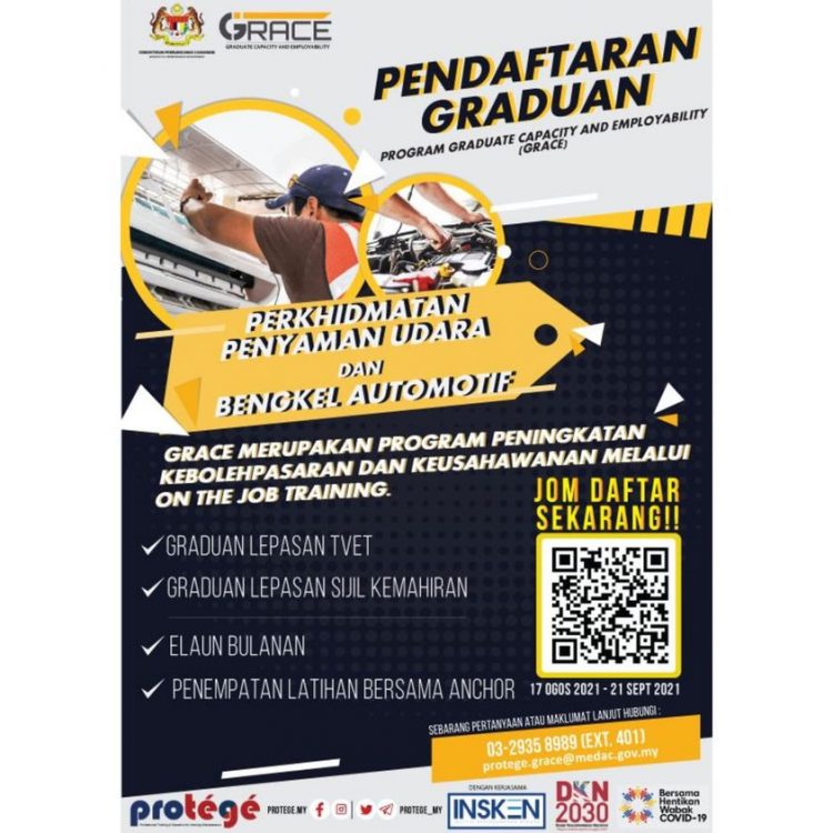 Pendaftaran Graduan Program Graduate Capacity & Employability Dibuka. Elaun Bulanan Disediakan