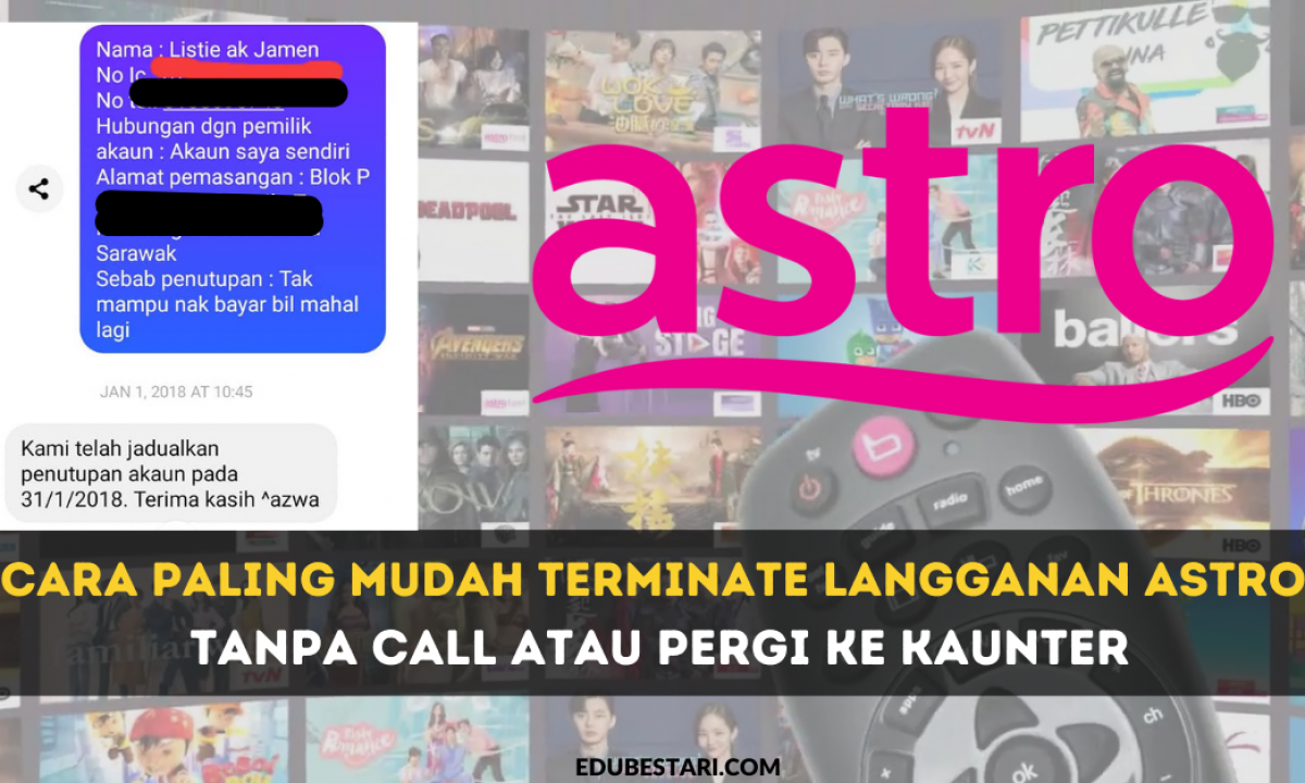 cara batalkan langganan astro