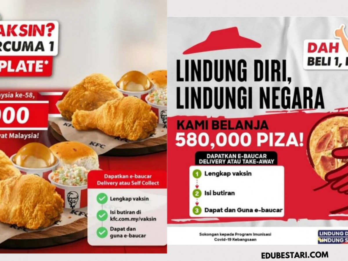 Cara Tebus Baucar Buy 1 Free 1 KFC Snack Plate u0026 Pizzat Hut Buat 