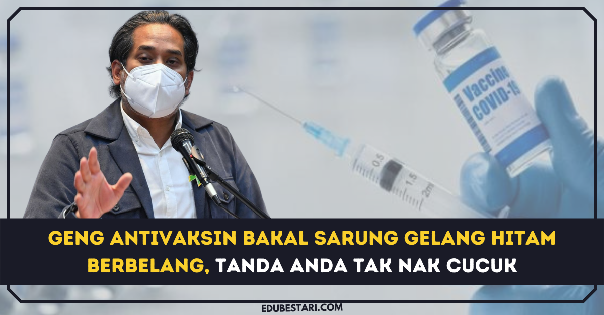 Geng Antivaksin Bakal Sarung Gelang Hitam Berbelang, Tanda Anda Tak Nak Cucuk