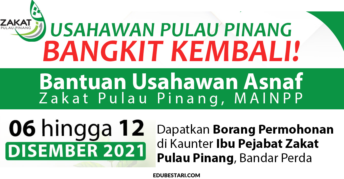 Tawaran Bantuan Zakat MAINPP Untuk Usahawan Terjejas Akibat Covid-19