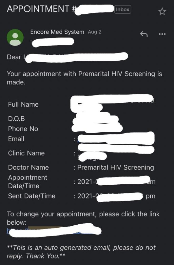 Bakal Pengantin, Ini Cara Buat Temujanji HIV Test Melalui MySejahtera