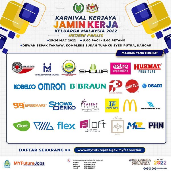 Jamin 2022 kerjaya karnival kerja Karnival Kerjaya