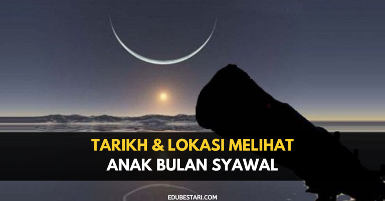 Tarikh & Lokasi Melihat Anak Bulan Syawal Tahun 2022