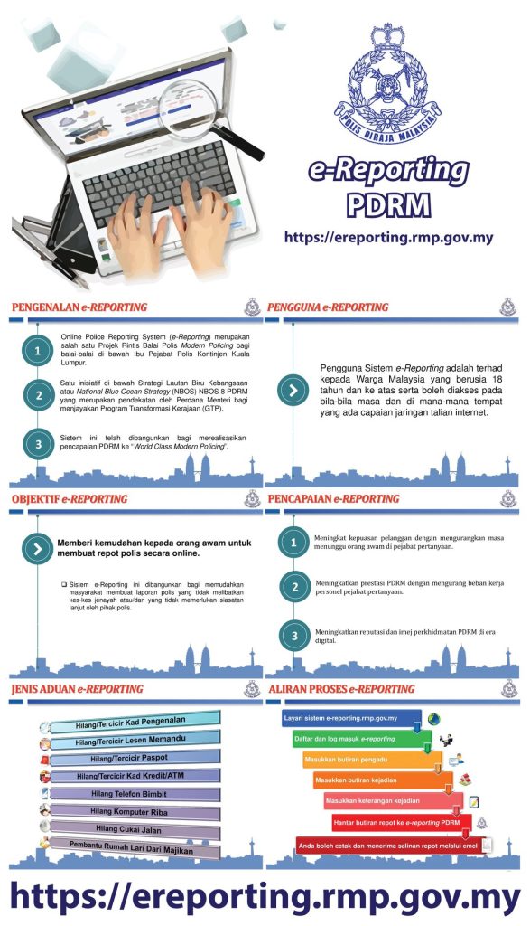 E-Reporting PDRM: Cara Buat Laporan Polis Secara Online Bagi Kes Hilang ...