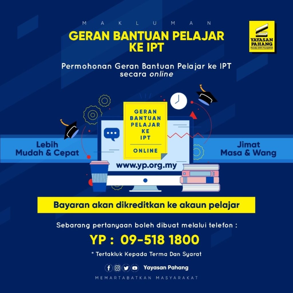 Permohonan Geran Bantuan Pelajar Ke IPT Kini Dibuka, Terima Bantuan RM1 ...