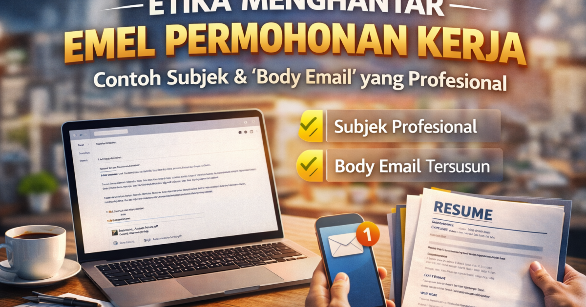 Etika Menghantar Emel Permohonan Kerja: Contoh Subjek & Body Email Profesional Yang Tingkatkan Peluang Dipanggil Temuduga