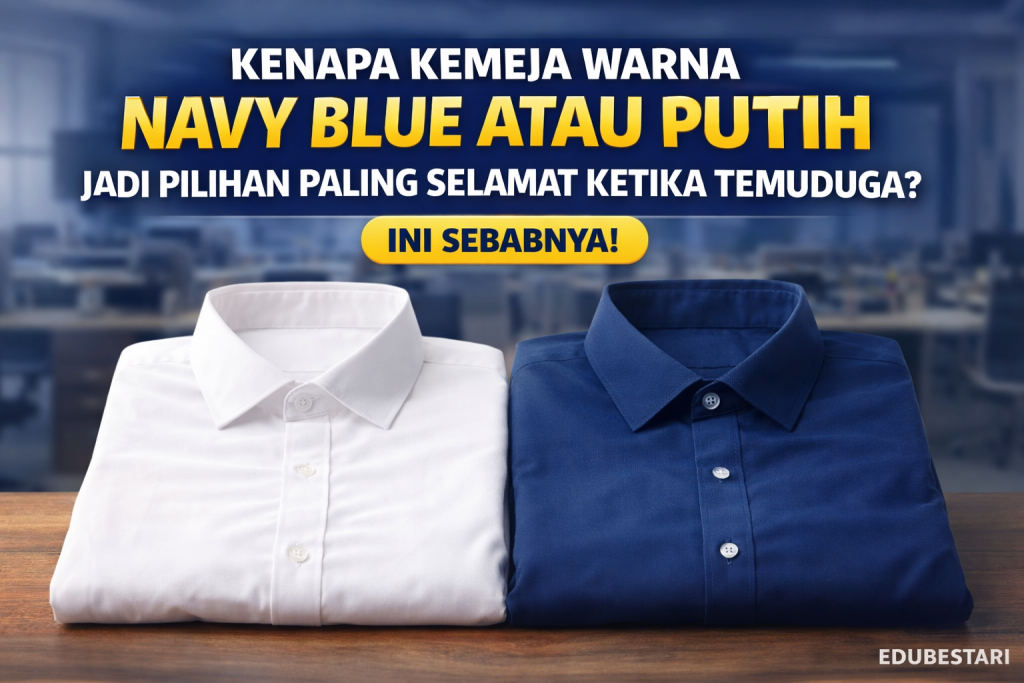Kenapa Kemeja Warna Navy Blue atau Putih Jadi Pilihan Paling Selamat Ketika Temuduga? Ini Sebabnya