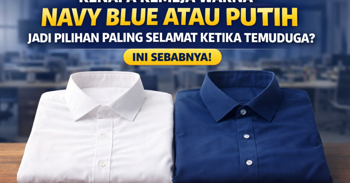Kenapa Kemeja Warna Navy Blue atau Putih Jadi Pilihan Paling Selamat Ketika Temuduga? Ini Sebabnya
