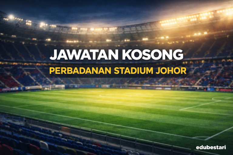 Jawatan Kosong Personel MySTEP Perbadanan Stadium Johor 2026 – Gaji RM1,900 Sebulan