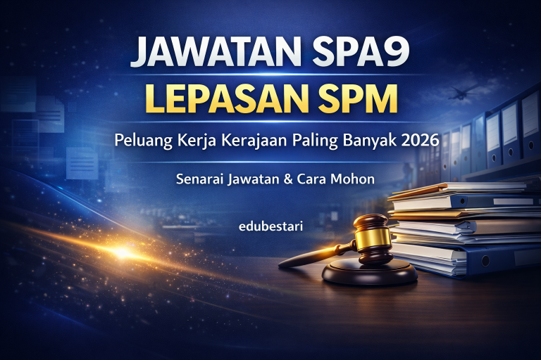 Jawatan SPA9 Lebih Banyak Untuk Lepasan SPM? Ini Sebabnya + Senarai Jawatan & Cara Mohon (Panduan Lengkap 2026)
