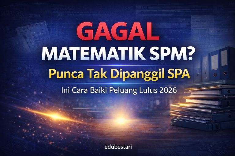 Gagal Kredit Matematik SPM? Ini Punca Tak Dipanggil SPA + Cara Tingkatkan Peluang Lulus (Panduan 2026)