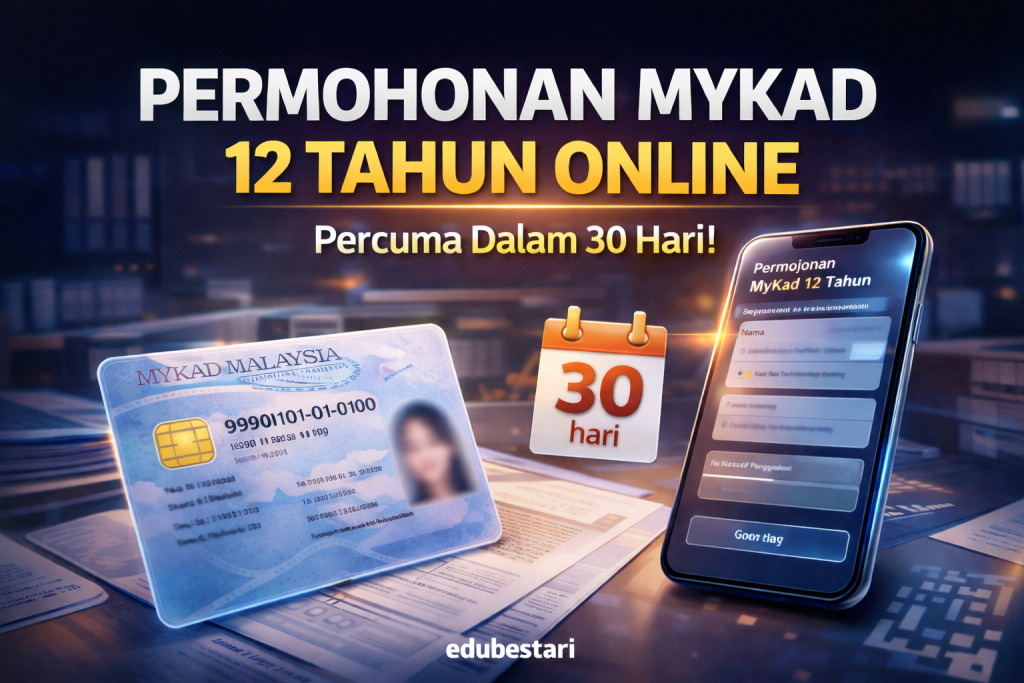 Permohonan MyKad 12 Tahun Secara Online: Panduan Lengkap, Syarat & Cara Mohon (JPN 2026)