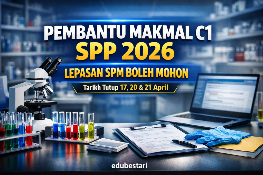 SPM Layak Mohon! Pembantu Makmal C1 SPP 2026 Kini Dibuka – Panduan Lengkap MySPP