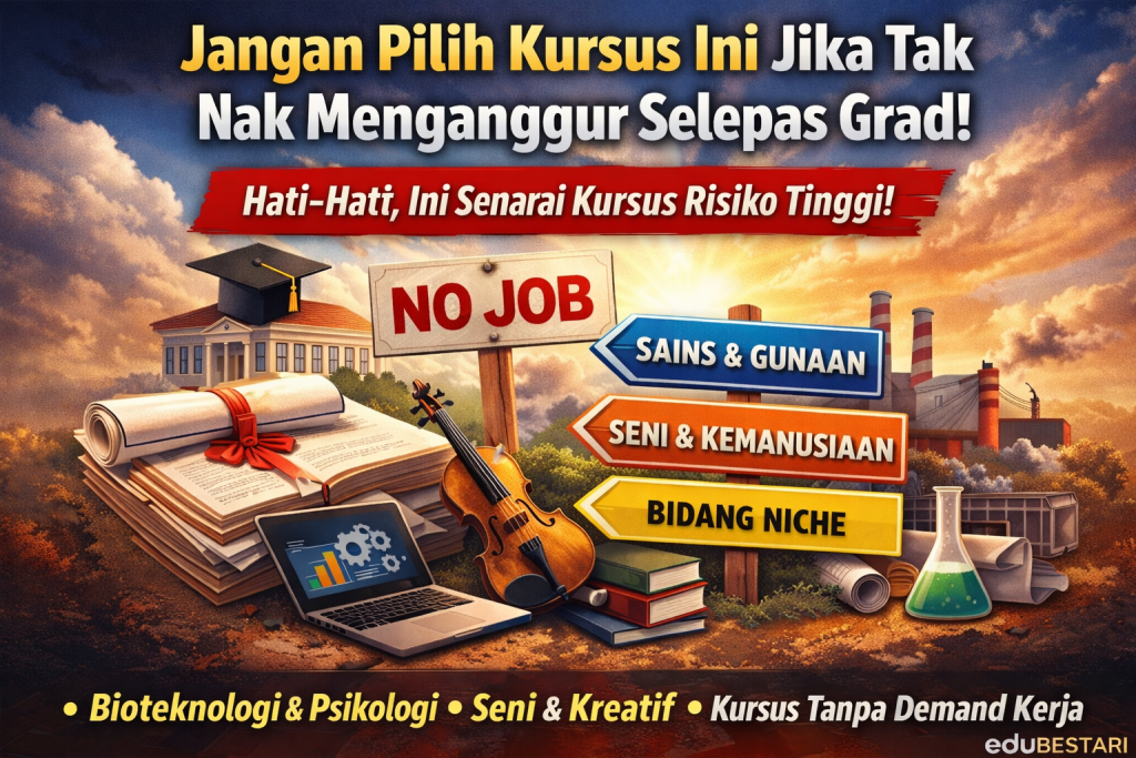 Jangan Pilih Kursus Ini Jika Tak Nak Menganggur Selepas Grad! (Panduan Pilih Bidang Ada Demand 2026)
