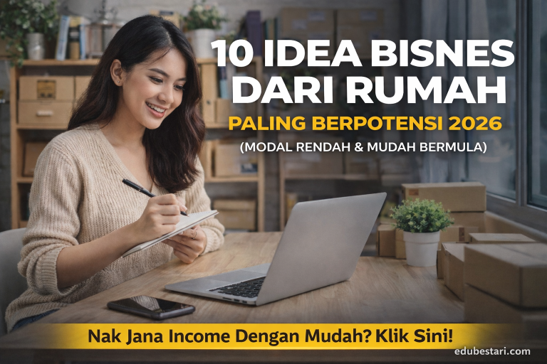 10 Idea Bisnes Dari Rumah Paling Berpotensi 2026 (Modal Rendah & Mudah Bermula)