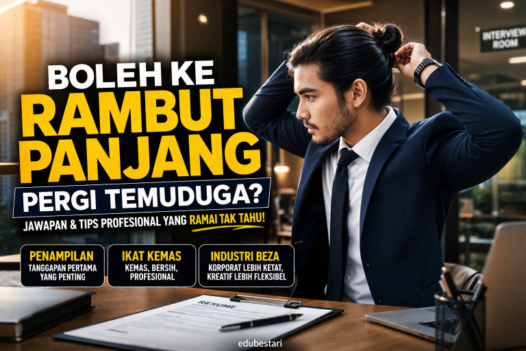 Boleh Ke Rambut Panjang Pergi Temuduga Kerja? Ini Jawapan & Tips Profesional Yang Ramai Tak Tahu