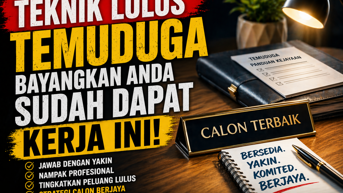 Teknik Lulus Temuduga: Bayangkan Anda Sudah Dapat Kerja Ini (Rahsia Calon Berjaya)