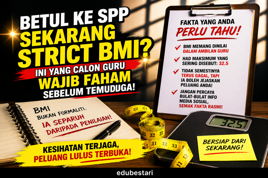 Betul Ke SPP Sekarang Strict BMI? Ini Yang Calon Guru Wajib Faham Sebelum Temuduga