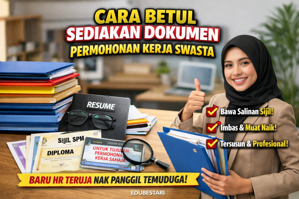 Ramai Tak Buat! Ini Cara Betul Sediakan Dokumen Permohonan Kerja Swasta Yang HR Suka