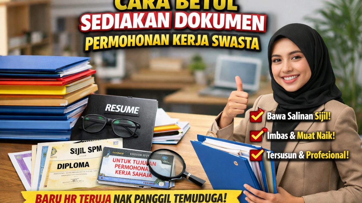 Ramai Tak Buat! Ini Cara Betul Sediakan Dokumen Permohonan Kerja Swasta Yang HR Suka