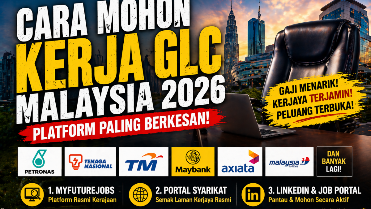 Cara Mohon Kerja GLC Malaysia 2026: Ini Platform Paling Berkesan & Ramai Tak Tahu