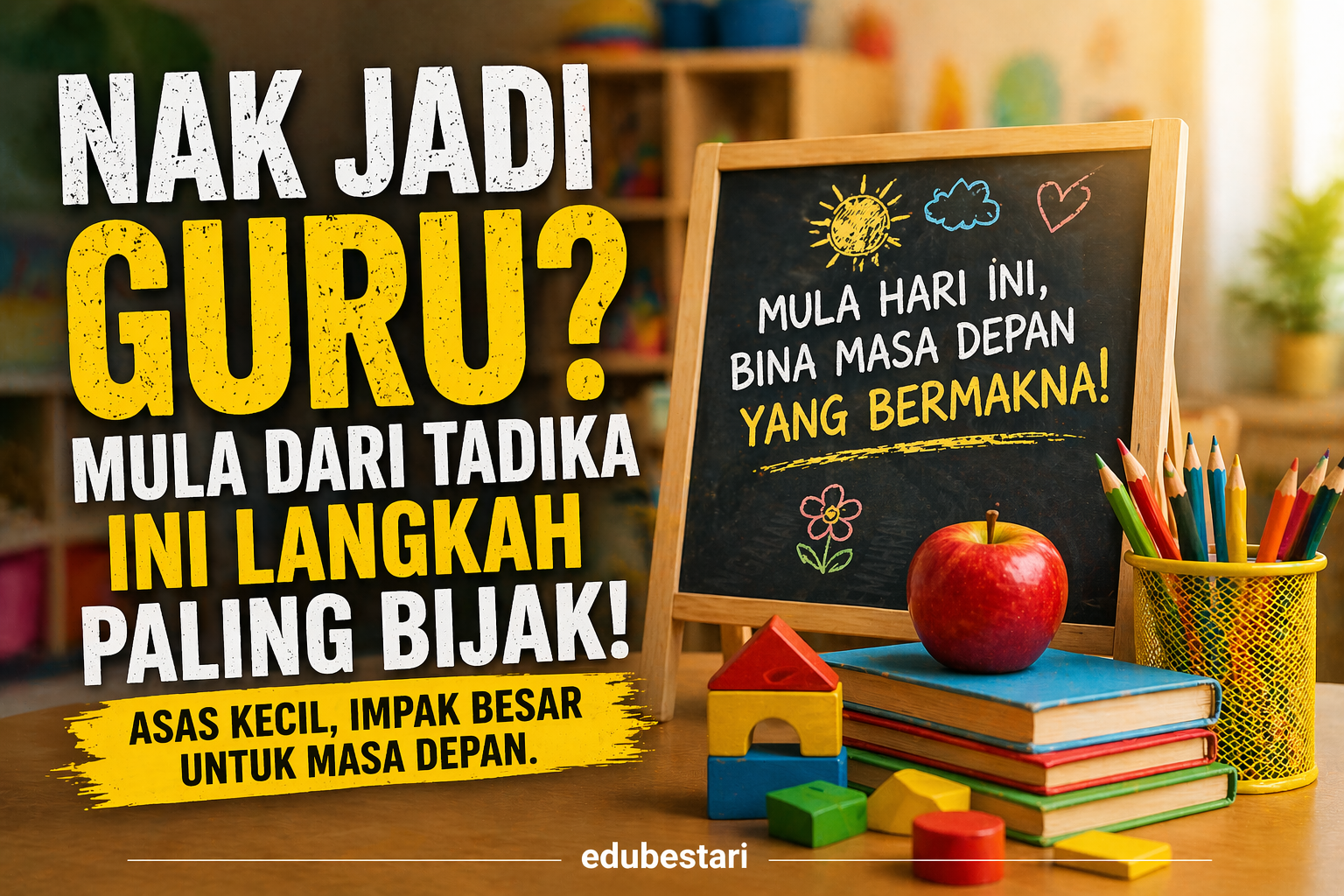 Nak Jadi Guru? Mula Dari Tadika Swasta Ini Strategi Paling Realistik Untuk Bina Kerjaya Pendidikan