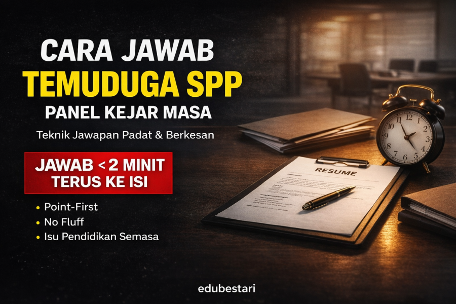 Ramai Calon Tak Sedar: Ini Cara Jawab Soalan Temuduga SPP Bila Panel “Kejar Masa”