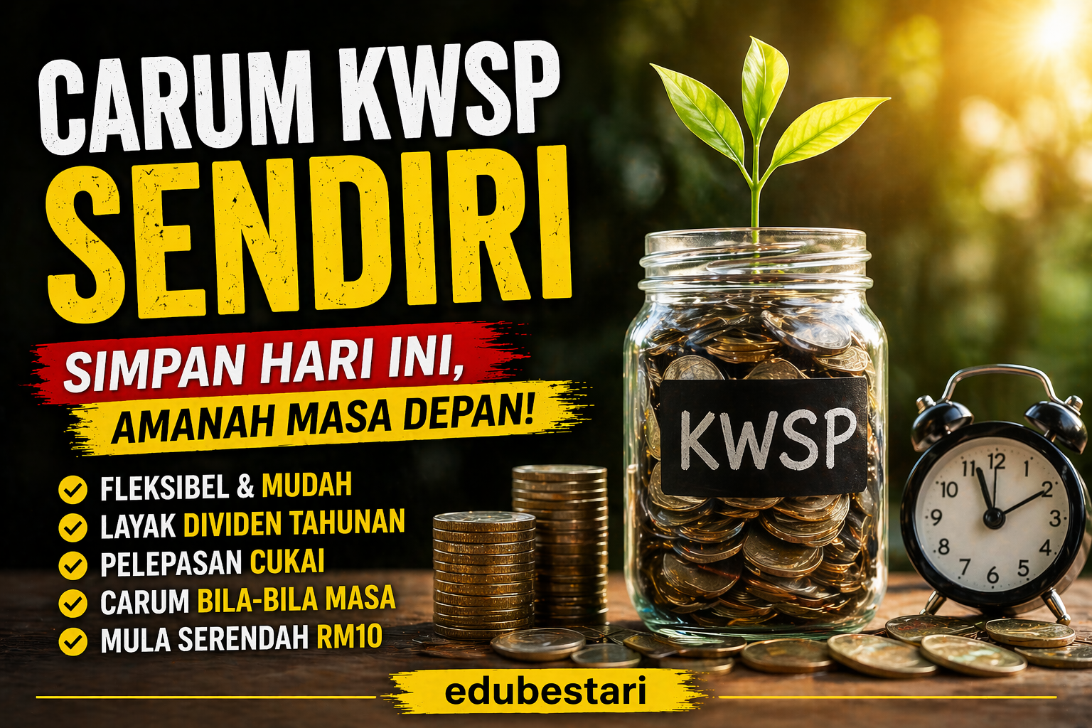 Cara Carum KWSP Sendiri: Panduan Mudah Guna i-Akaun, Jimat Cukai & Tambah Simpanan Masa Depan