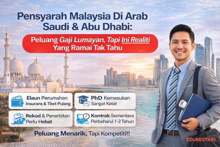 Pensyarah Malaysia Di Arab Saudi & Abu Dhabi: Peluang Gaji Lumayan, Tapi Ini Realiti Yang Ramai Tak Tahu