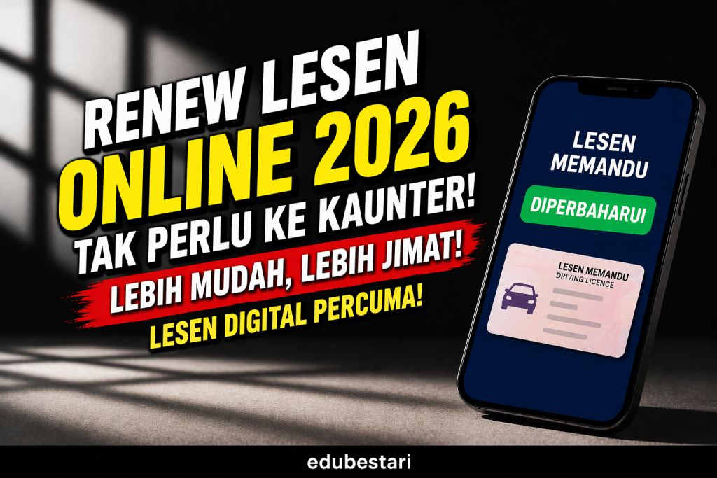 Renew Lesen Memandu Online 2026: Cara Paling Mudah Guna MyJPJ & MyEG (Lesen Digital Percuma)