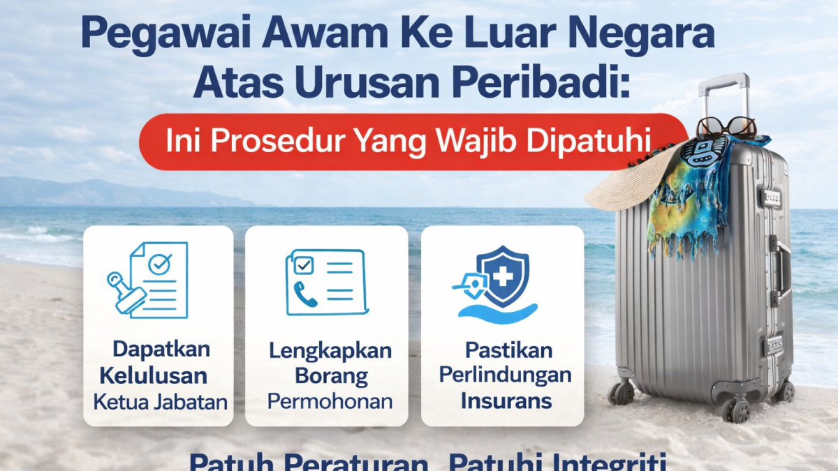 Pegawai Awam Ke Luar Negara Atas Urusan Peribadi: Ini Prosedur Yang Wajib Dipatuhi