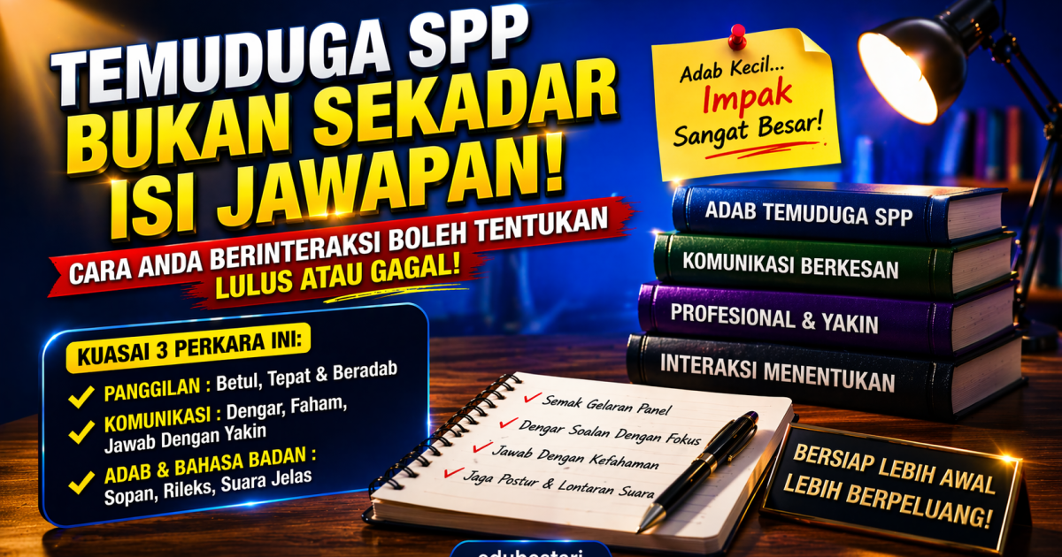 Jangan Silap Panggil Panel SPP! Ini Adab & Cara Komunikasi Yang Tentukan Lulus