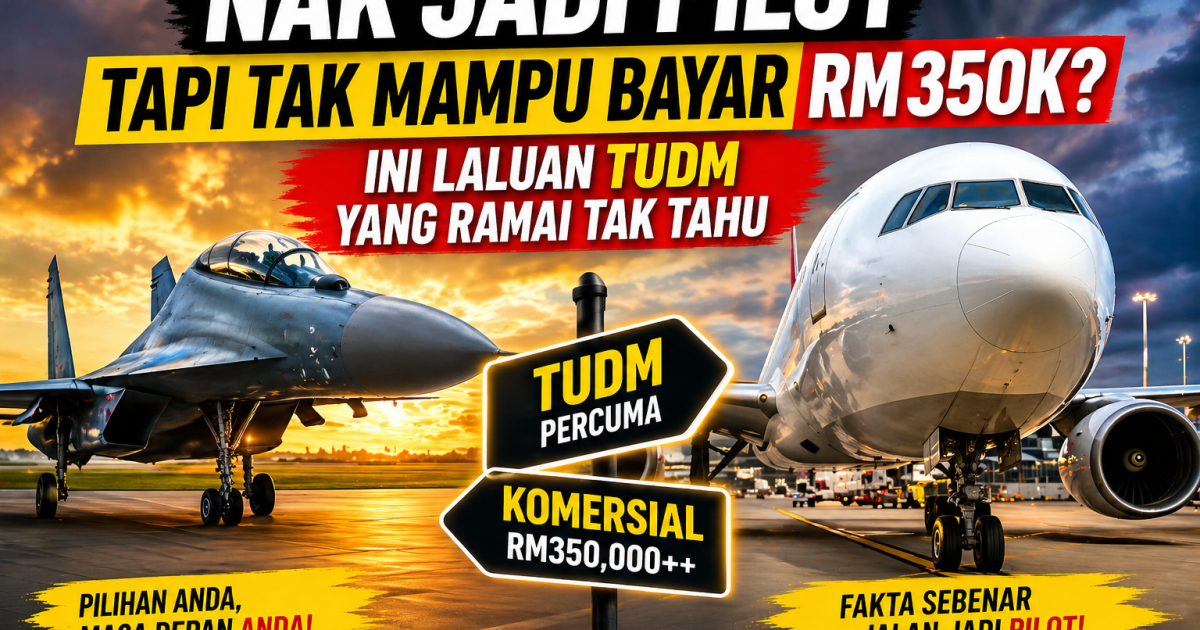 Nak Jadi Pilot Tapi Tak Mampu Bayar RM350K? Ini Laluan TUDM Yang Ramai Tak Tahu