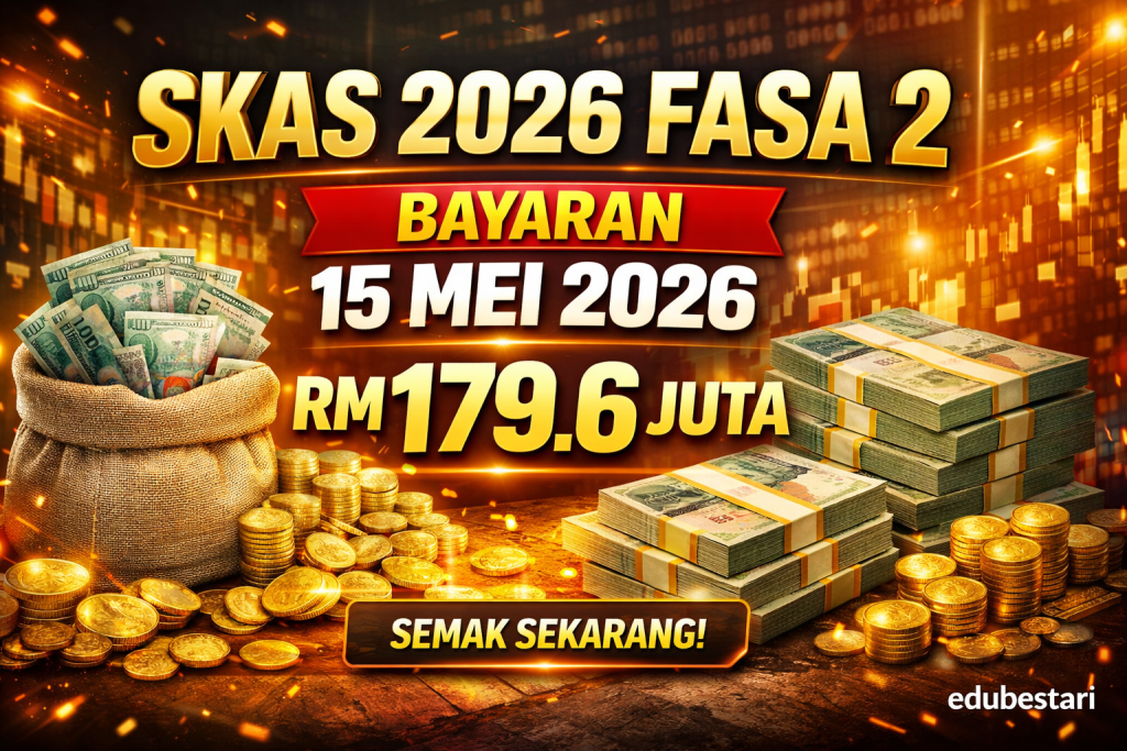 SKAS 2026 Fasa 2: Tarikh Bayaran 15 Mei, Cara Semak Kelayakan & Jumlah Bantuan RM179.6 Juta