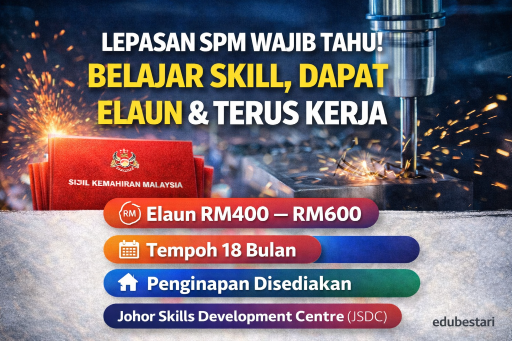 Permohonan Sijil Kemahiran Malaysia (SKM) Kini Dibuka – Peluang Lepasan SPM Bina Kerjaya Berkemahiran Tinggi