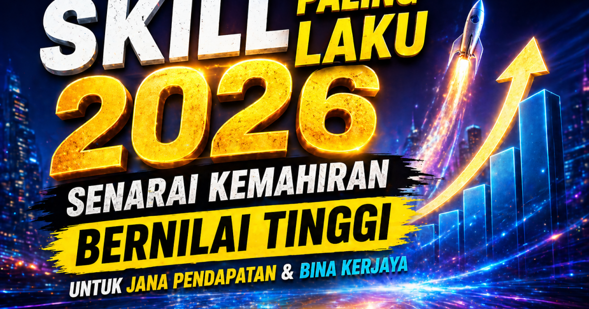 Skill Paling Laku 2026: Senarai Kemahiran Bernilai Tinggi Untuk Jana Pendapatan & Bina Kerjaya